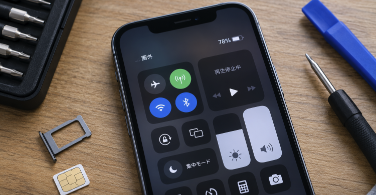 スマホが圏外のまま戻らない…考えられる原因とは？